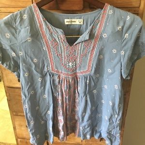 Girls Boho Embroidered Shirt size 13/14